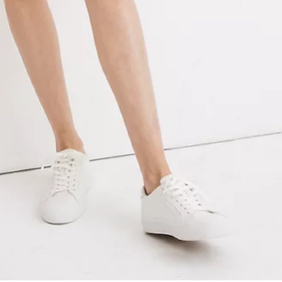 Madewell Sidewalk Low Top Sneakers in Leather - Picture 3 of 16